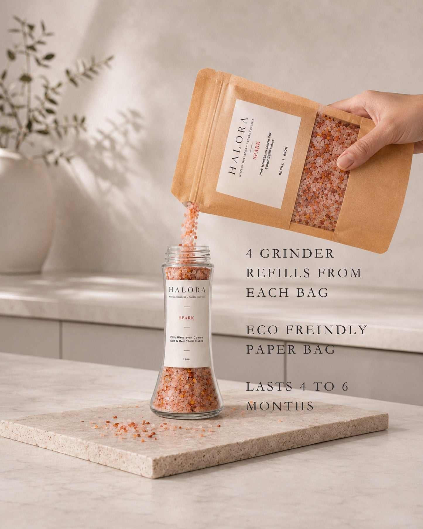 Spark Himalayan Pink Salt Chilli Refill lifestyle 02