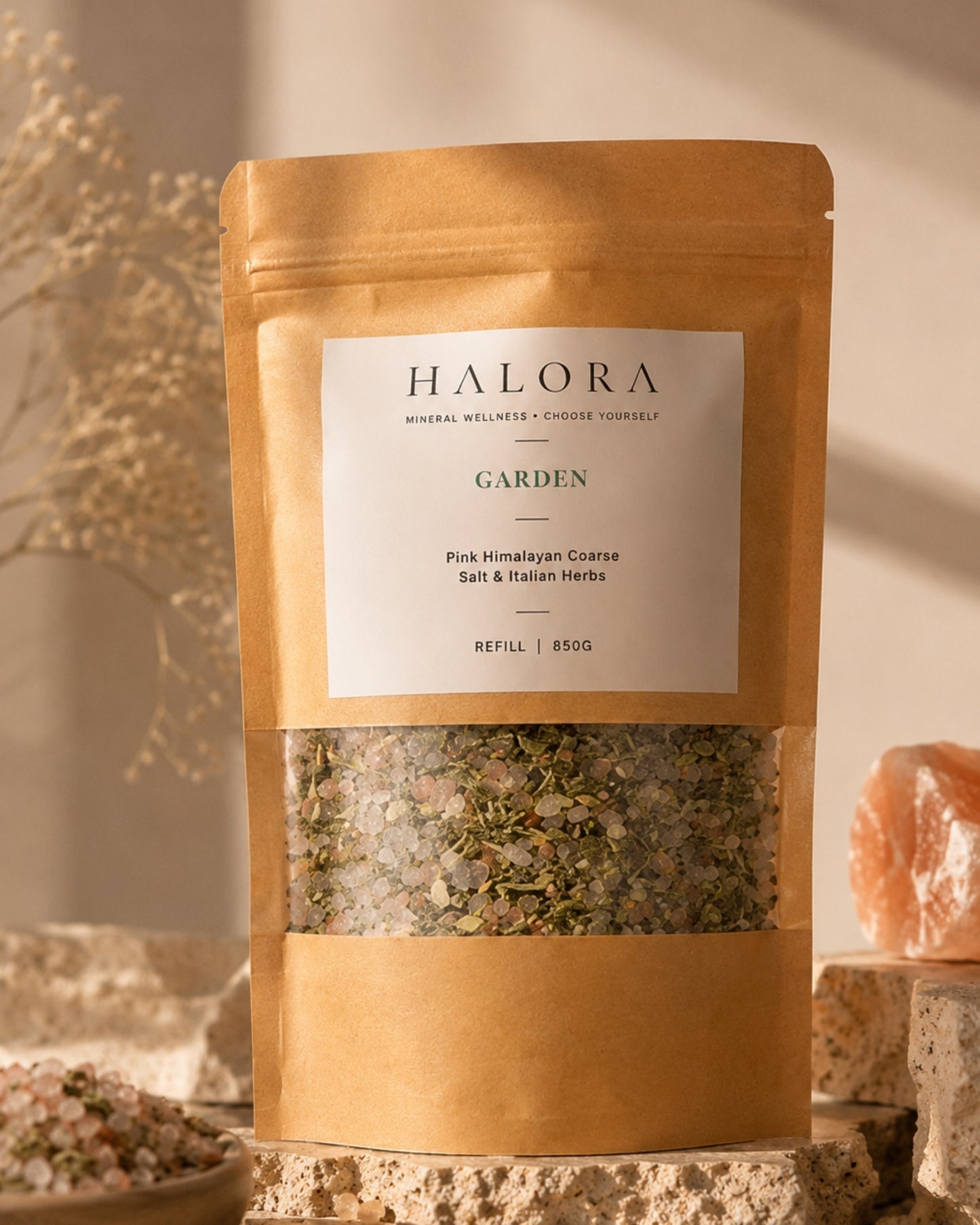 Himalayan Pink Salt — Mixed Herb Refill