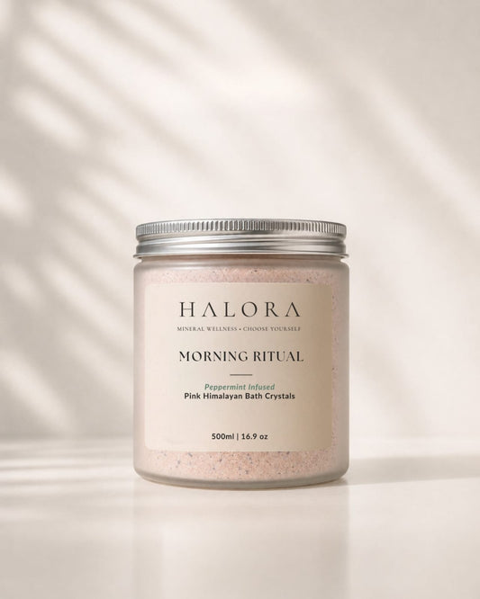 Morning Ritual Peppermint Bath Crystals hero