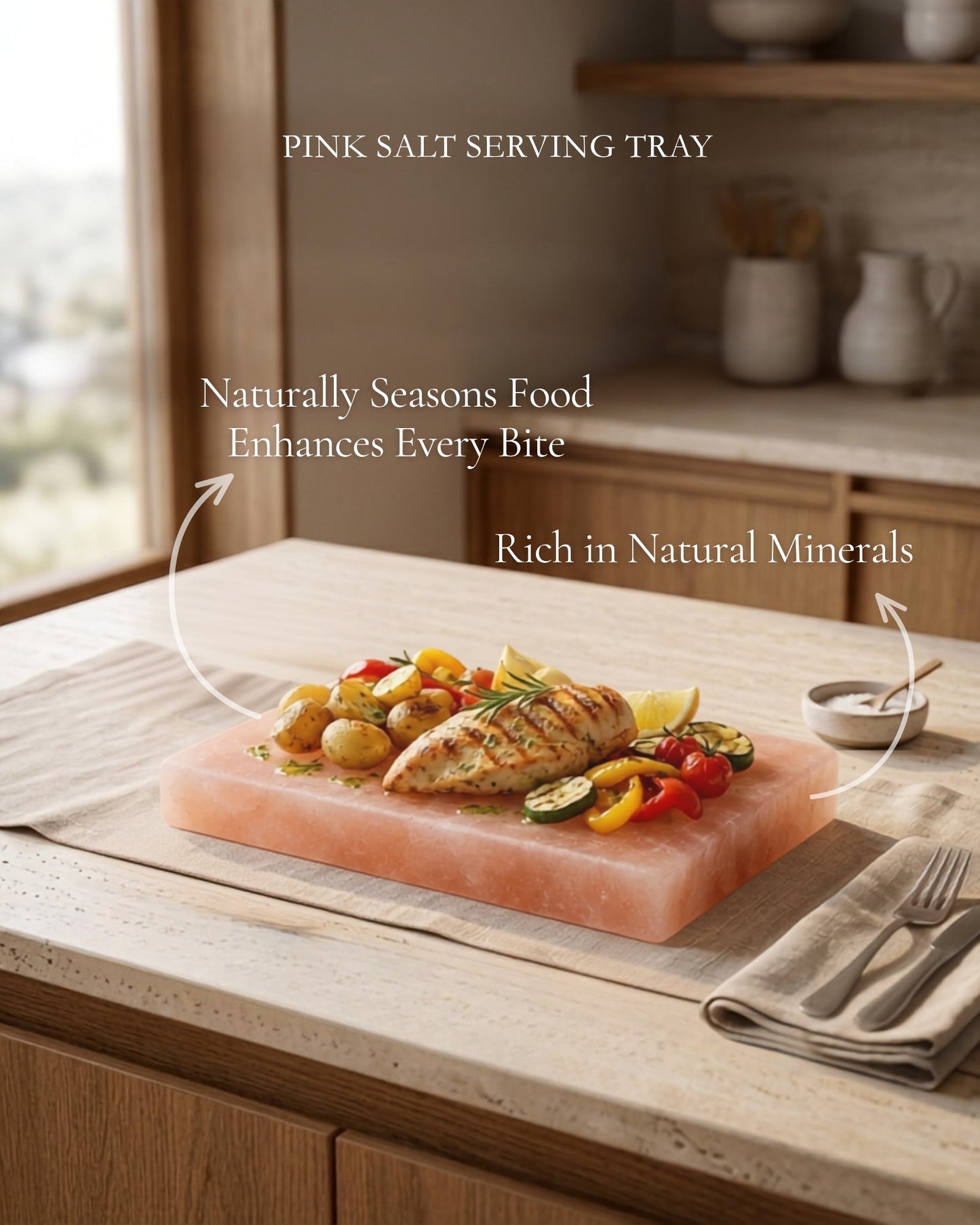 Pink Salt Serving Tray Rectangle lifestyle 02