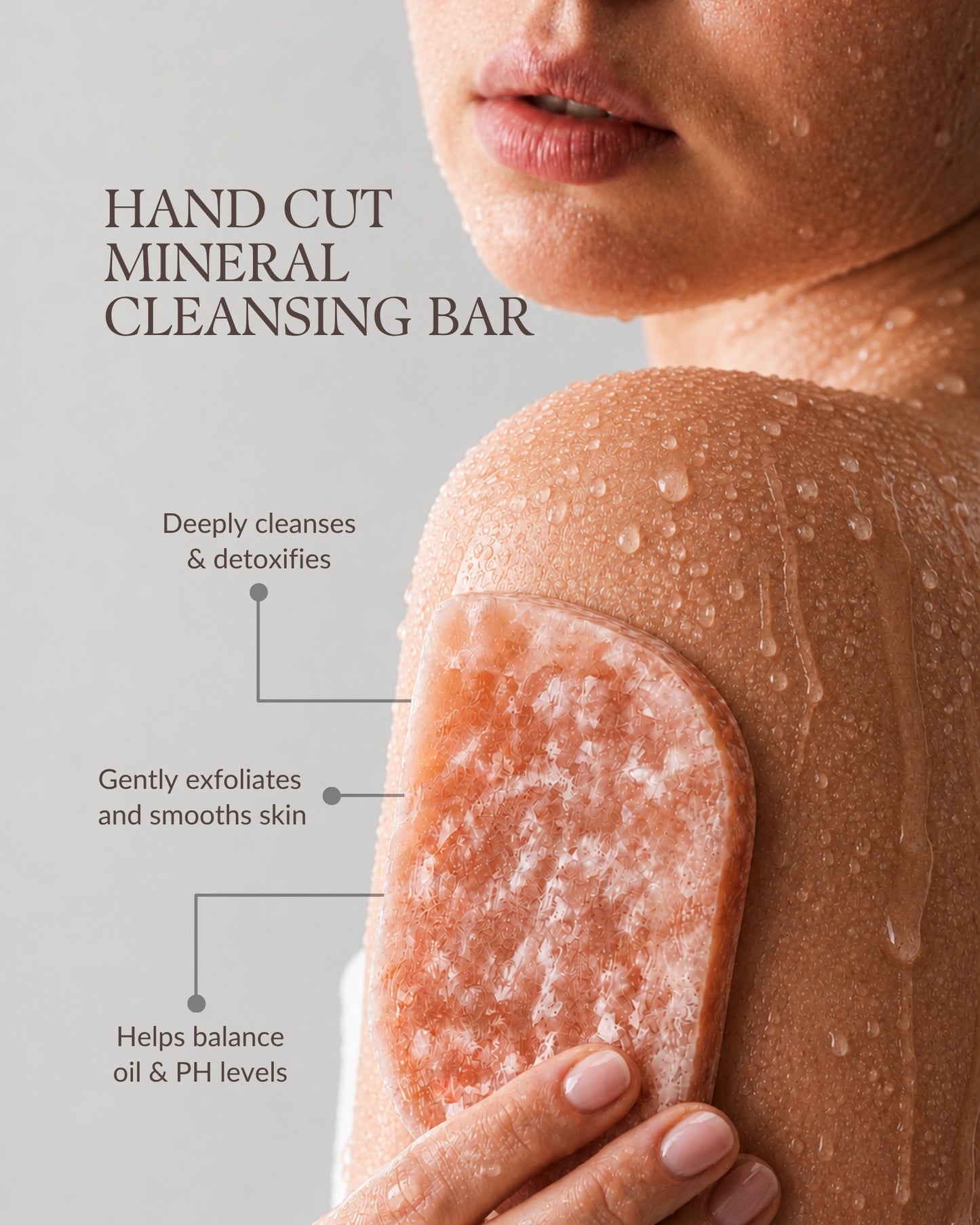 Halora Pink Salt Soap Bar lifestyle 01