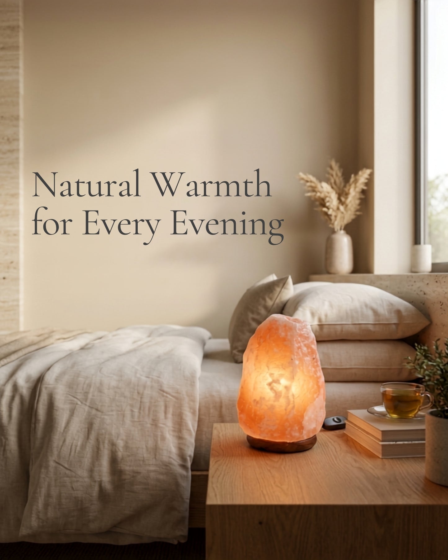 Radiance Natural Pink Salt Lamp lifestyle 01