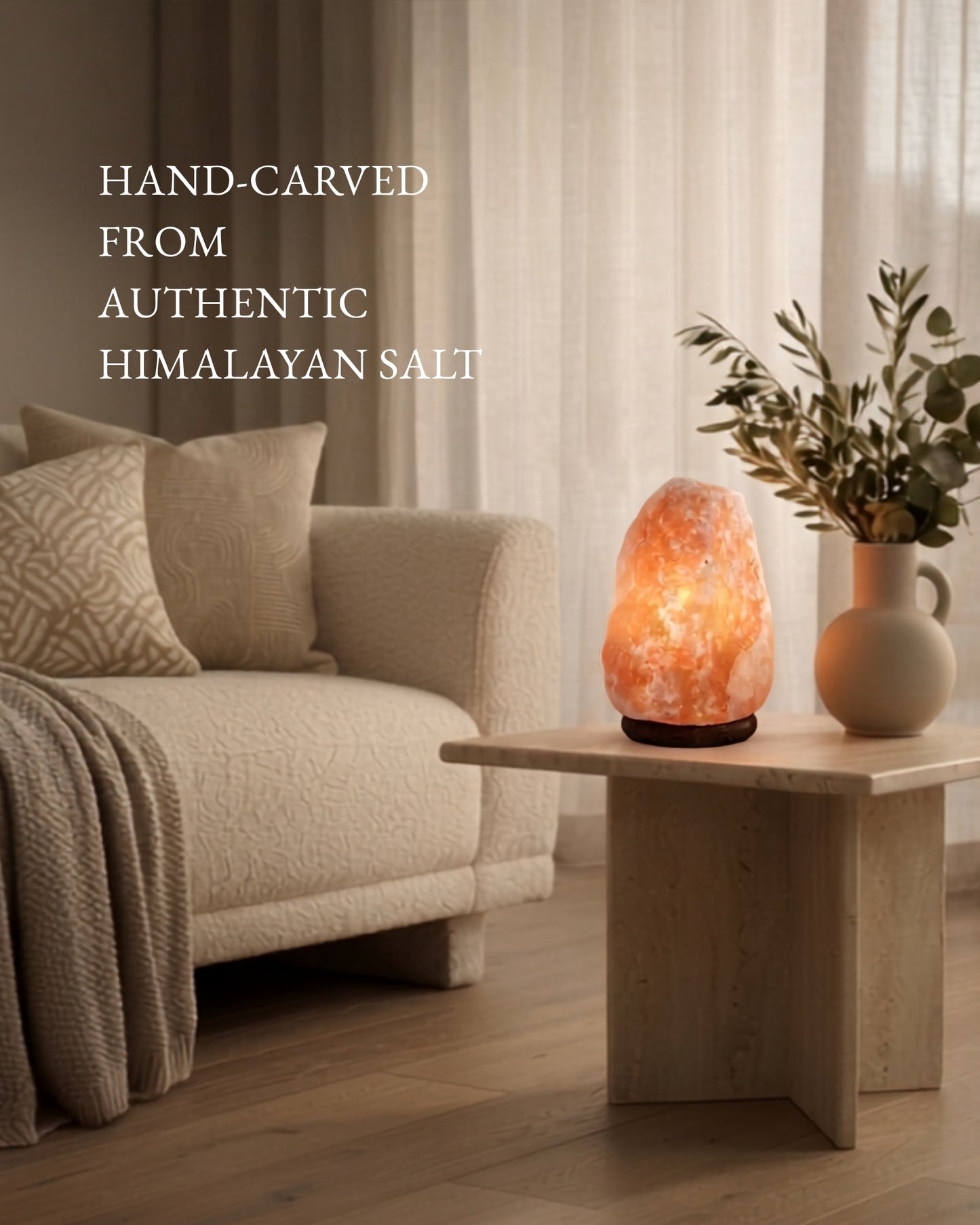 Radiance Natural Pink Salt Lamp lifestyle 02