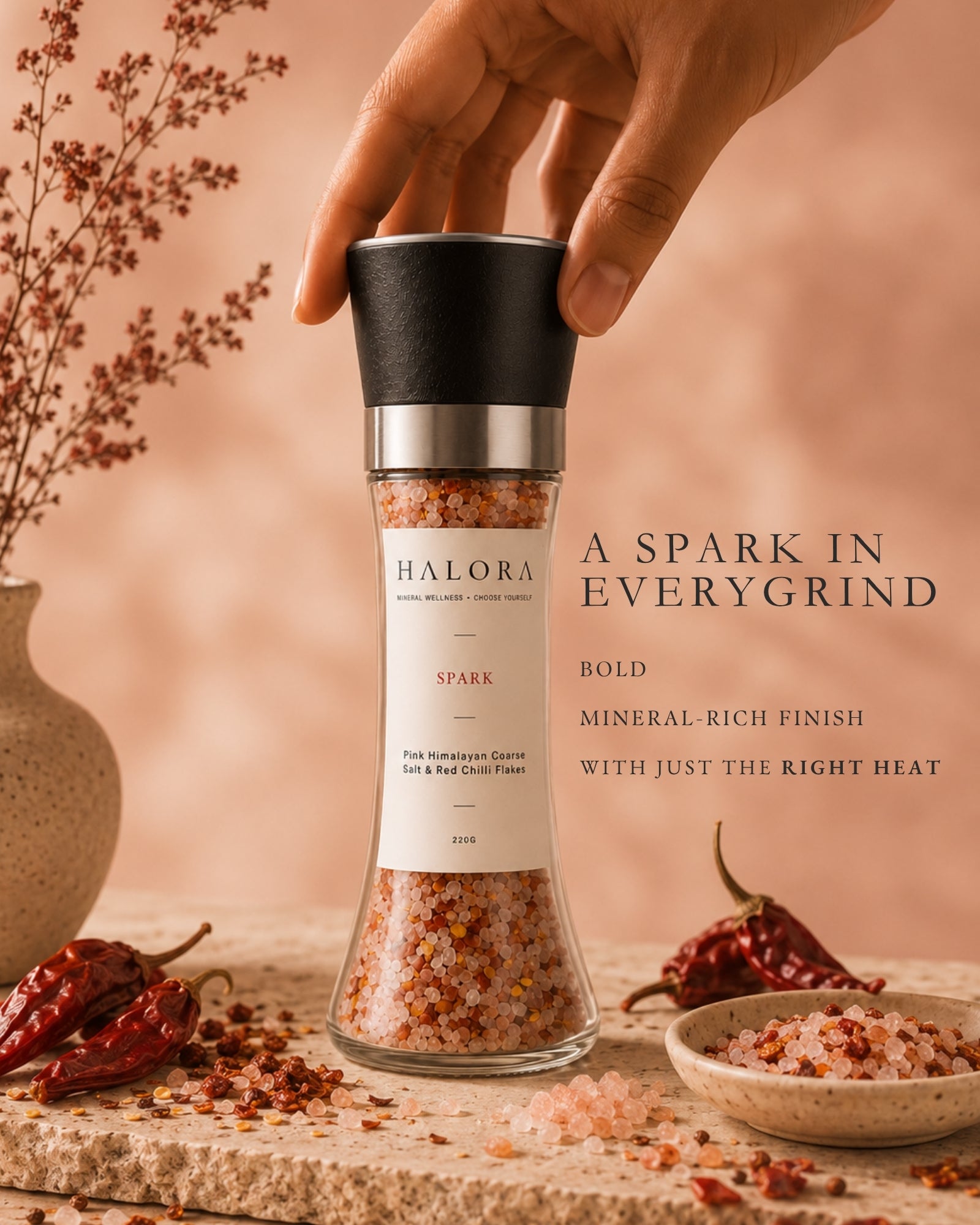 Spark Himalayan Pink Salt Chilli lifestyle 02