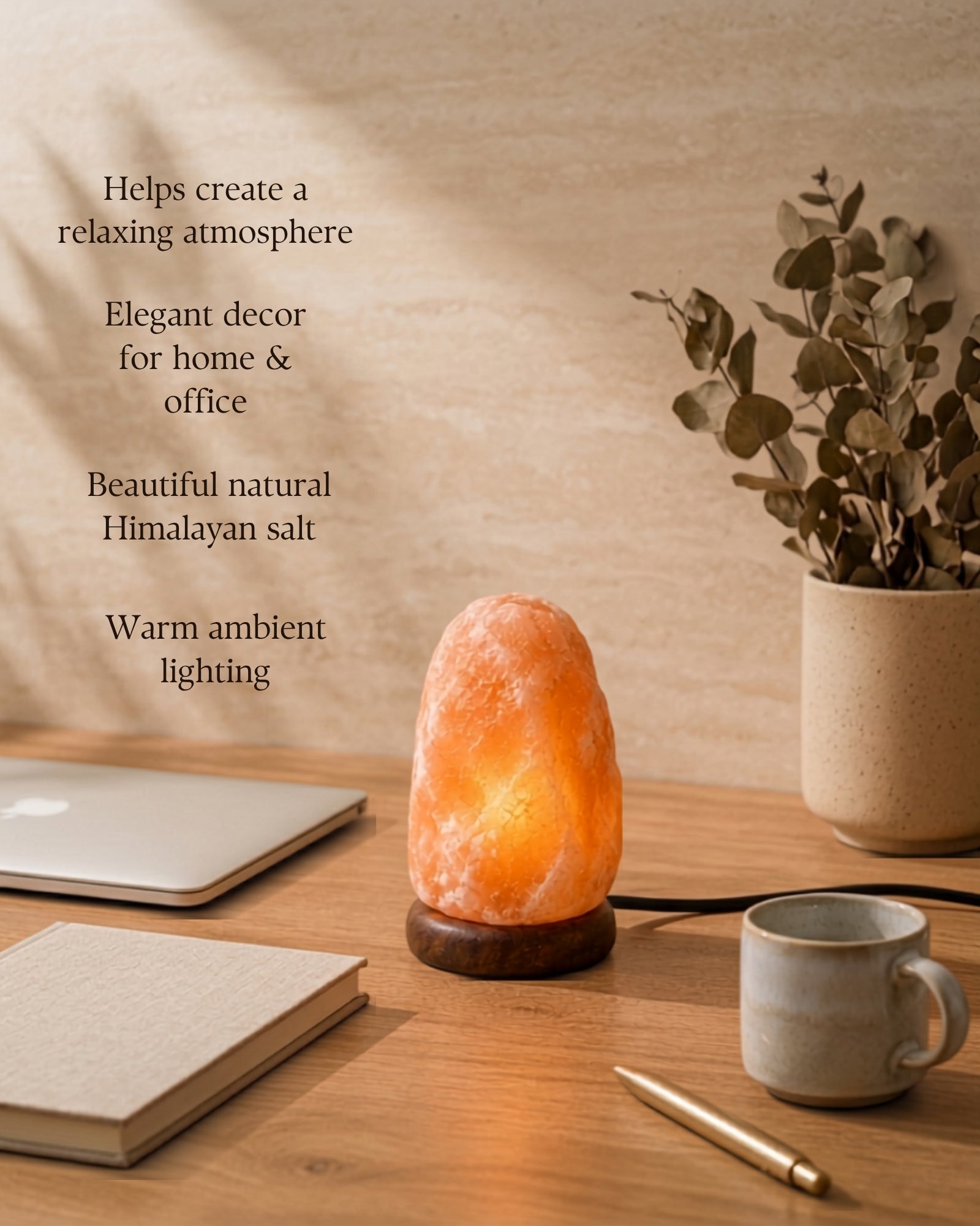 USB Pink Salt Lamp lifestyle 02